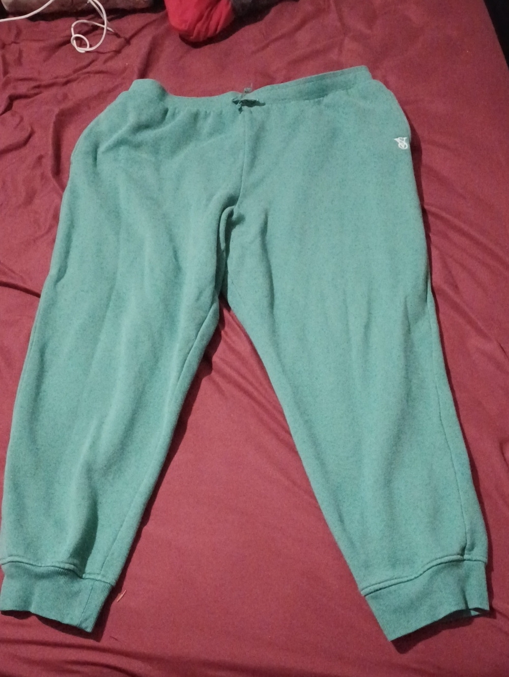 Victoria's Secret Women's Teal Fleece Jogger Pants Size XL